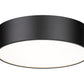 Z-Lite Harley 20" 4-Light Matte Black Steel Flush Mount Lighting