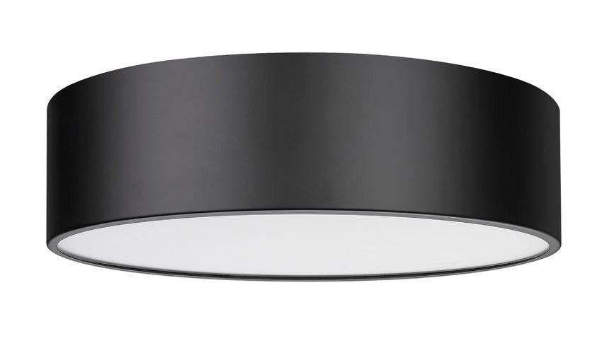 Z-Lite Harley 20" 4-Light Matte Black Steel Flush Mount Lighting