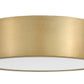 Z-Lite Harley 20" 4-Light Rubbed Brass Steel Flush Mount Lighting