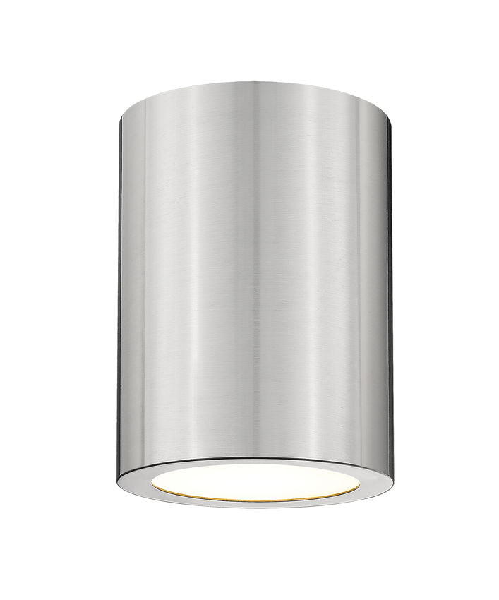 Z-Lite Harley 5" 1-Light Brushed Nickel Steel Flush Mount Lighting