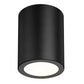 Z-Lite Harley 5" 1-Light Matte Black Steel Flush Mount Lighting