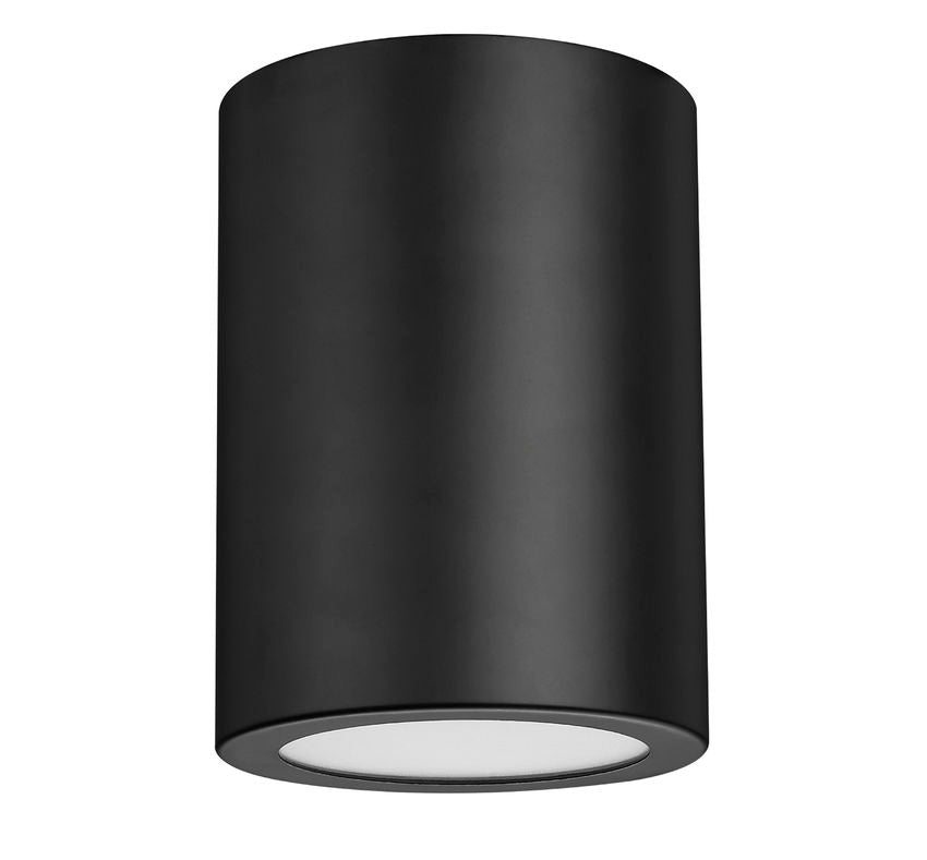 Z-Lite Harley 5" 1-Light Matte Black Steel Flush Mount Lighting