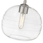 Z-Lite Harmony 10" 1-Light Brushed Nickel Pendant Light With Clear Glass Shade
