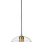 Z-Lite Harmony 10" 1-Light Olde Brass Pendant Light With Clear Glass Shade