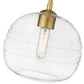 Z-Lite Harmony 10" 1-Light Olde Brass Pendant Light With Clear Glass Shade