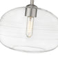 Z-Lite Harmony 14" 1-Light Brushed Nickel Pendant Light With Clear Glass Shade