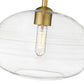 Z-Lite Harmony 14" 1-Light Olde Brass Pendant Light With Clear Glass Shade