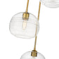 Z-Lite Harmony 20" 3-Light Olde Brass Pendant Light With Clear Glass Shade