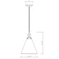 Z-Lite Harper 12" 1-Light Brushed Nickel Pendant Light With Clear Glass Shade