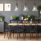 Z-Lite Harper 12" 1-Light Matte Black Pendant Light With Clear Glass Shade