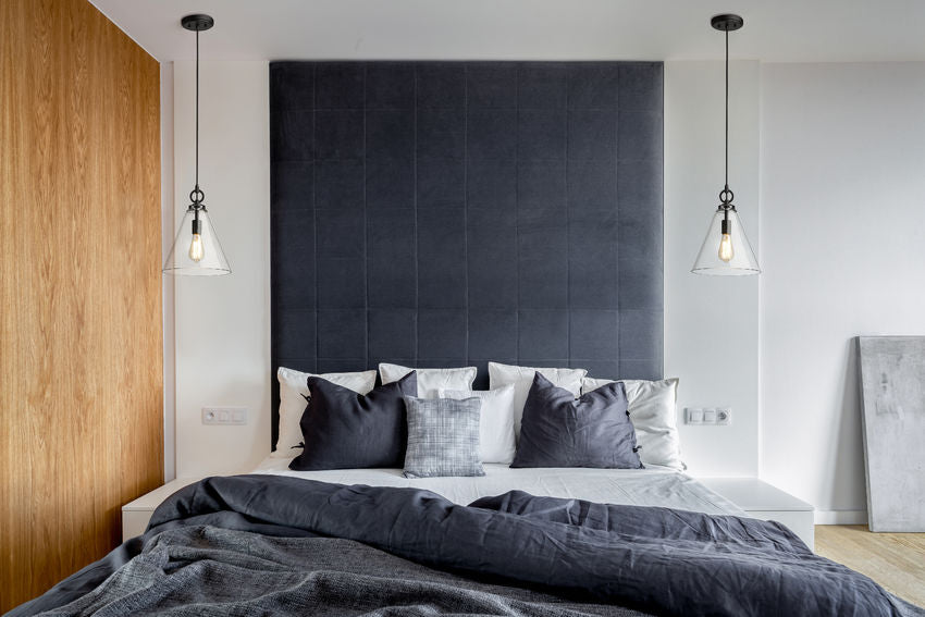 Z-Lite Harper 12" 1-Light Matte Black Pendant Light With Clear Glass Shade