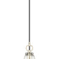 Z-Lite Harper 8" 1-Light Brushed Nickel Pendant Light With Clear Glass Shade