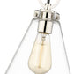 Z-Lite Harper 8" 1-Light Polished Nickel Pendant Light With Clear Glass Shade
