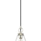 Z-Lite Harper 8" 1-Light Polished Nickel Pendant Light With Clear Glass Shade