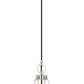 Z-Lite Harper 8" 1-Light Polished Nickel Pendant Light With Clear Glass Shade