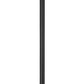 Z-Lite Hartwell 5019PHBR-519P-BK 4-Light Candelabra Bulb Base Sand Black Aluminum Clear Seedy Glass Shade Outdoor Post Mounted Fixture