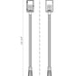 Z-Lite Hartwell 5019PHBR-519P-BK 4-Light Candelabra Bulb Base Sand Black Aluminum Clear Seedy Glass Shade Outdoor Post Mounted Fixture