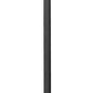 Z-Lite Hartwell 5019PHBS-536P-BK 4-Light Candelabra Bulb Base Sand Black Aluminum Clear Seedy Glass Shade Outdoor Post Mounted Fixture