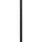 Z-Lite Hartwell 5019PHBS-536P-BK 4-Light Candelabra Bulb Base Sand Black Aluminum Clear Seedy Glass Shade Outdoor Post Mounted Fixture