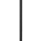 Z-Lite Hartwell 5019PHBS-536P-BK 4-Light Candelabra Bulb Base Sand Black Aluminum Clear Seedy Glass Shade Outdoor Post Mounted Fixture