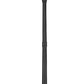 Z-Lite Hartwell 5019PHXLR-564P-BK 5-Light Candelabra Bulb Base Sand Black Aluminum Clear Seedy Glass Shade Outdoor Post Mounted Fixture
