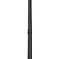 Z-Lite Hartwell 5019PHXLR-564P-BK 5-Light Candelabra Bulb Base Sand Black Aluminum Clear Seedy Glass Shade Outdoor Post Mounted Fixture