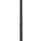 Z-Lite Hartwell 5019PHXLR-564P-BK 5-Light Candelabra Bulb Base Sand Black Aluminum Clear Seedy Glass Shade Outdoor Post Mounted Fixture