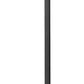 Z-Lite Hartwell 5019PHXLS-536P-BK 5-Light Candelabra Bulb Base Sand Black Aluminum Clear Seedy Glass Shade Outdoor Post Mounted Fixture