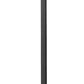 Z-Lite Hartwell 5019PHXLS-536P-BK 5-Light Candelabra Bulb Base Sand Black Aluminum Clear Seedy Glass Shade Outdoor Post Mounted Fixture