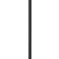 Z-Lite Hartwell 5019PHXXLR-5010P-BK 6-Light Candelabra Bulb Base Sand Black Aluminum Clear Seedy Glass Shade Outdoor Post Mounted Fixture