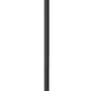 Z-Lite Hartwell 5019PHXXLR-5010P-BK 6-Light Candelabra Bulb Base Sand Black Aluminum Clear Seedy Glass Shade Outdoor Post Mounted Fixture