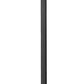 Z-Lite Hartwell 5019PHXXLS-536P-BK 6-Light Candelabra Bulb Base Sand Black Aluminum Clear Seedy Glass Shade Outdoor Post Mounted Fixture