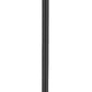 Z-Lite Helix 591PHB-519P-BK 1-Light Black Aluminum Frame Clear Seedy Glass Shade Outdoor Post Mounted Fixture