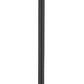 Z-Lite Helix 591PHB-519P-BK 1-Light Black Aluminum Frame Clear Seedy Glass Shade Outdoor Post Mounted Fixture