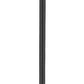 Z-Lite Helix 591PHB-519P-BK 1-Light Black Aluminum Frame Clear Seedy Glass Shade Outdoor Post Mounted Fixture