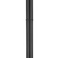Z-Lite Helix 591PHB-567P-BK 1-Light Black Aluminum Frame Clear Seedy Glass Shade Outdoor Post Mounted Fixture