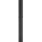 Z-Lite Helix 591PHB-567P-BK 1-Light Black Aluminum Frame Clear Seedy Glass Shade Outdoor Post Mounted Fixture