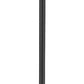 Z-Lite Helix 591PHM-519P-BK 1-Light Black Aluminum Frame Clear Seedy Glass Shade Outdoor Post Mounted Fixture