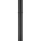Z-Lite Helix 591PHM-567P-BK 1-Light Black Aluminum Frame Clear Seedy Glass Shade Outdoor Post Mounted Fixture