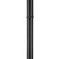 Z-Lite Helix 591PHM-567P-BK 1-Light Black Aluminum Frame Clear Seedy Glass Shade Outdoor Post Mounted Fixture
