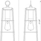 Z-Lite Helix 6" W x 18" H 1-Light Black Aluminum Outdoor Chain Mount Ceiling Fixture With Clear Seedy Glass Shade