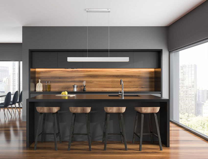 Z-Lite Hudson 45" 1-Light LED Aluminum Brushed Nickel Frame Frosted Plastic Shade Linear Chandelier