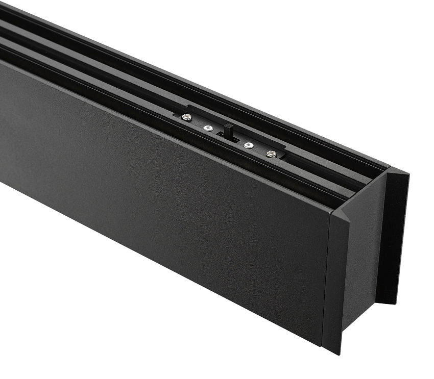 Z-Lite Hudson 45" 1-Light LED Aluminum Matte Black Frame Frosted Plastic Shade Linear Chandelier