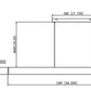 Z-Lite Hudson 55" 1-Light LED Aluminum Brushed Nickel Frame Frosted Plastic Shade Linear Chandelier