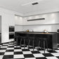 Z-Lite Hudson 55" 1-Light LED Aluminum Matte Black Frame Frosted Plastic Shade Linear Chandelier