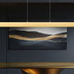 Z-Lite Hudson 55" 1 -Light LED-Integrated Gold Aluminum Frame Frosted Plastic Shade Linear Chandelier