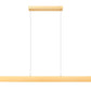 Z-Lite Hudson 55" 1 -Light LED-Integrated Gold Aluminum Frame Frosted Plastic Shade Linear Chandelier