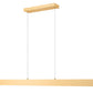Z-Lite Hudson 55" 1 -Light LED-Integrated Gold Aluminum Frame Frosted Plastic Shade Linear Chandelier