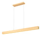 Z-Lite Hudson 55" 1 -Light LED-Integrated Gold Aluminum Frame Frosted Plastic Shade Linear Chandelier