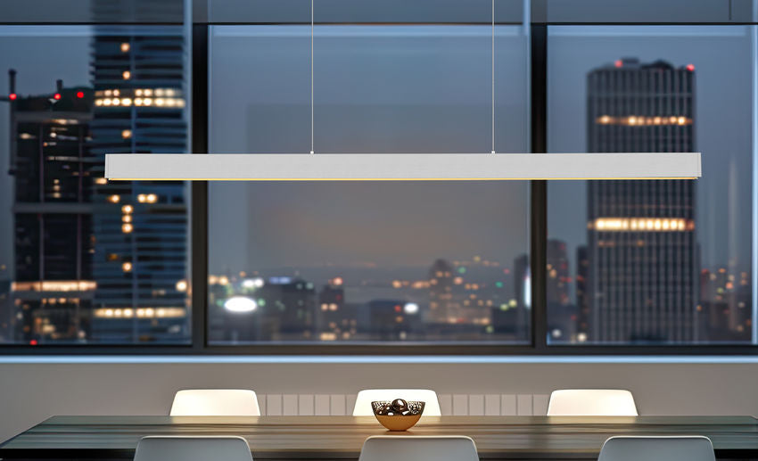 Z-Lite Hudson 72" 1 -Light LED-Integrated Brushed Nickel Aluminum Frame Frosted Plastic Shade Linear Chandelier